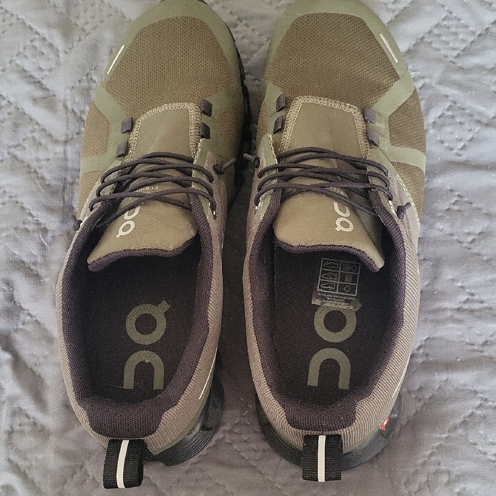 On Running Women's Olive and Black Athletic Shoes